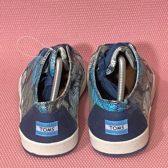Toms Mens Palm Leaf Pattern Multi Colored Lace Up Casual Sneaker Shoes - Sz 11.5 - Picture 5 of 13